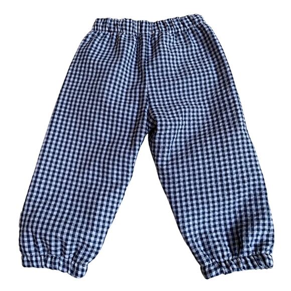 Annie Kate Blue Gingham pants size 6 mo - Picture 3 of 3